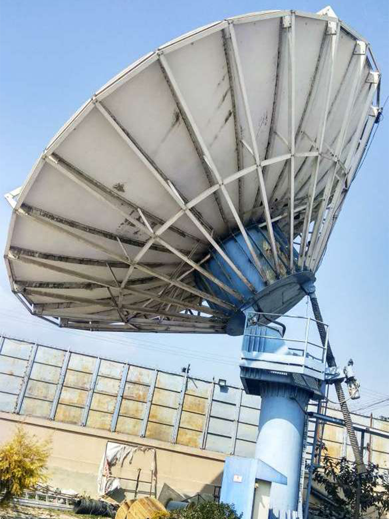 Ku band antenna in Nepal 9mt